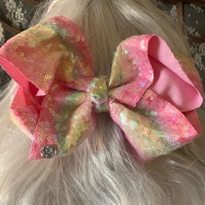 Tie die sequins Jojo Siwa bow